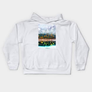 Foggy Forest Lake Reflection. For Foggy Forest Lovers. Kids Hoodie